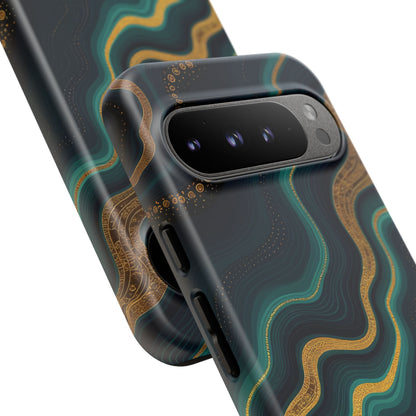 Elegant Phone Case, Geode Phone Protector, Stylish Protective Cover, Unique Gift for Him, Trendy Tech Accessory