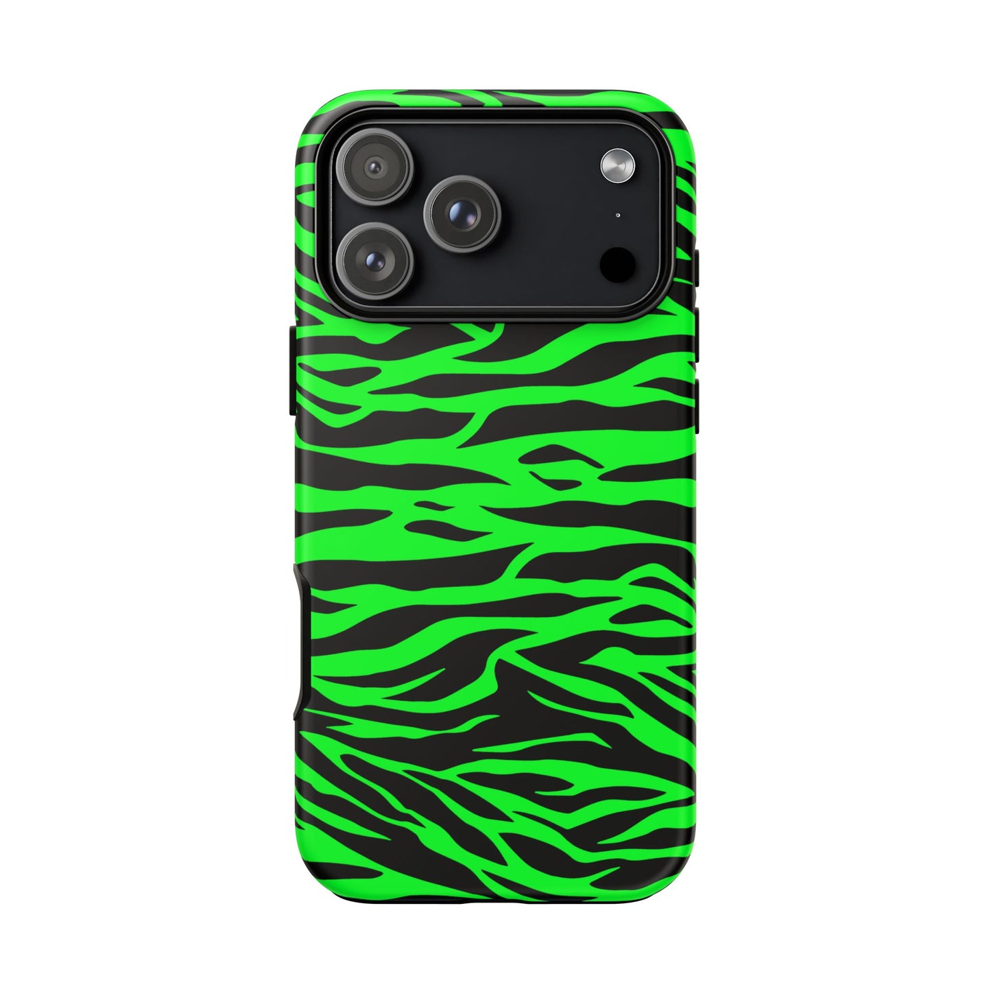 Green Wild Print Tiger Pattern Phone Case for iPhone, Galaxy S and Pixel Phones