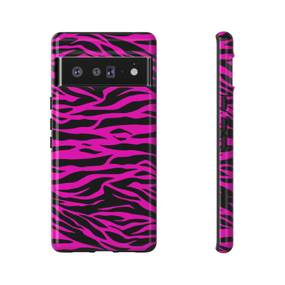 Pink Tiger Print tough phone case