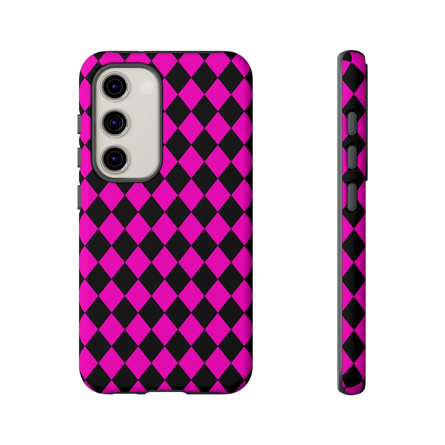 Pink Black Dimond Phone Case Cover iPhone | Google S24 | Samsung Pixel 7