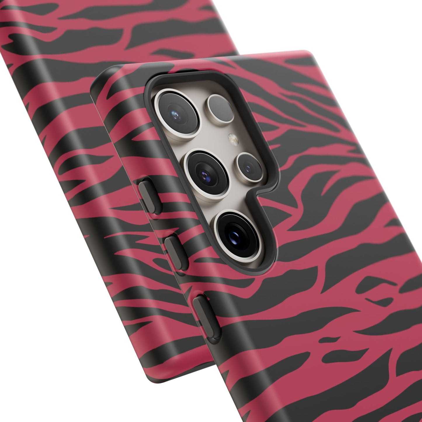 Magenta Wild Tiger Pattern Print Phone Case