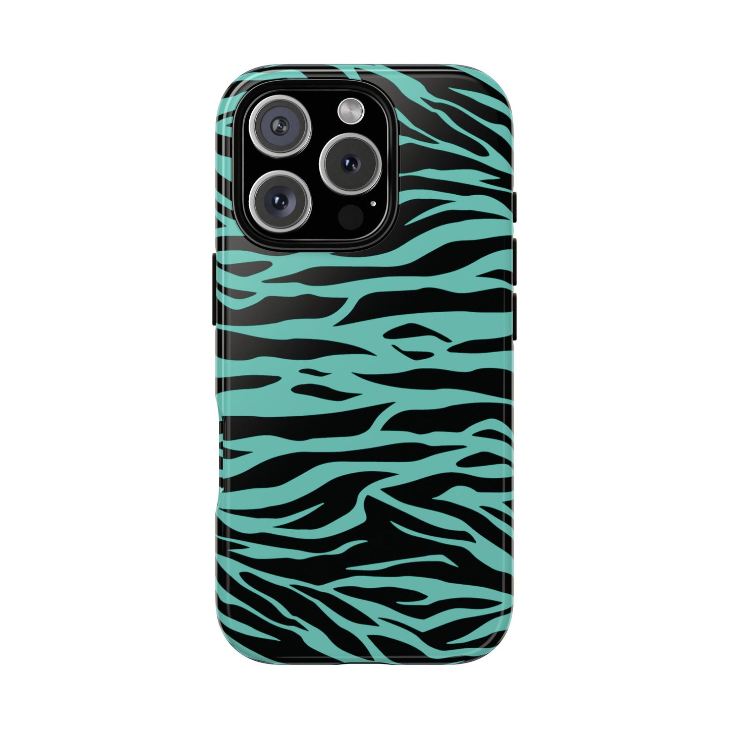 Cute Green Wild Tiger Print Pattern Phone Case for iPhone Galaxy S models and google pixel phones
