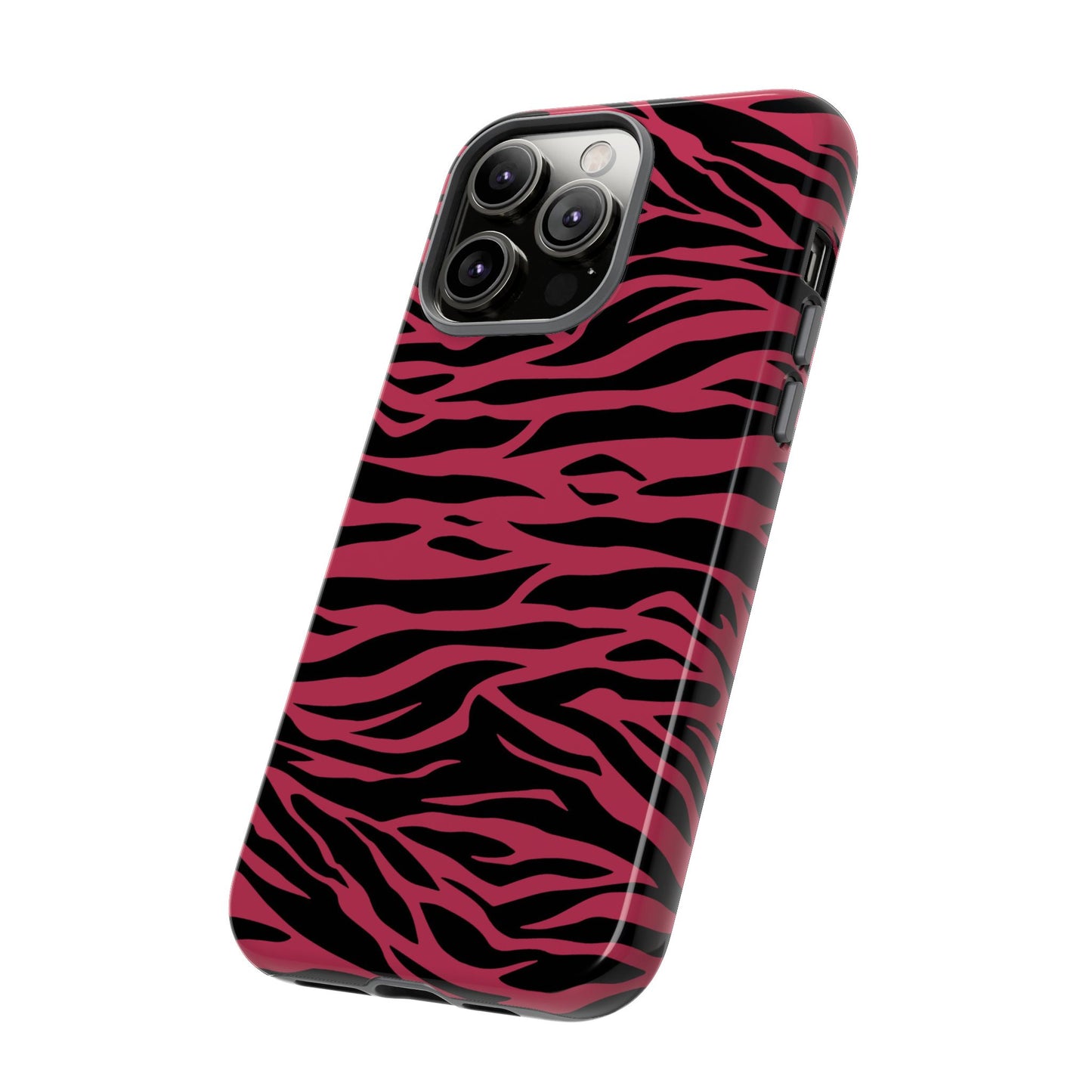 Magenta Wild Tiger Pattern Print Phone Case