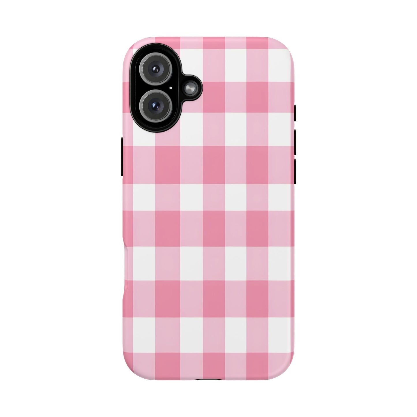 Pink Gingham Cute Phone Case Cover, for Fashion Lovers, Gift for Her, Stylish Tech Accessory, Perfect for Birthdays & Holidays