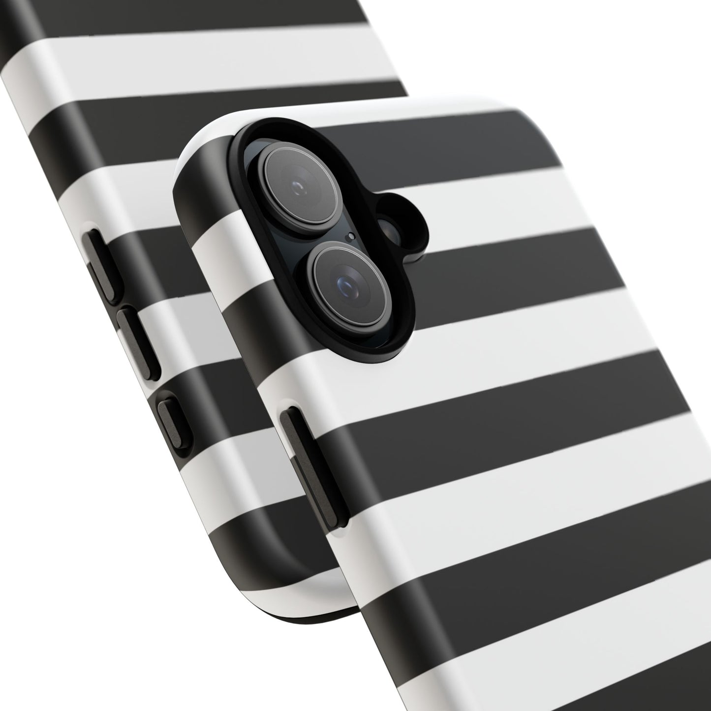 Black White Stripe  Phone Case for iPhone, Samsung S, Google Pixel Phones