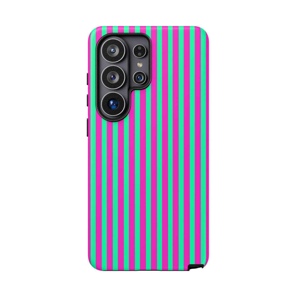 Green Pink Striped Phone Case Cover