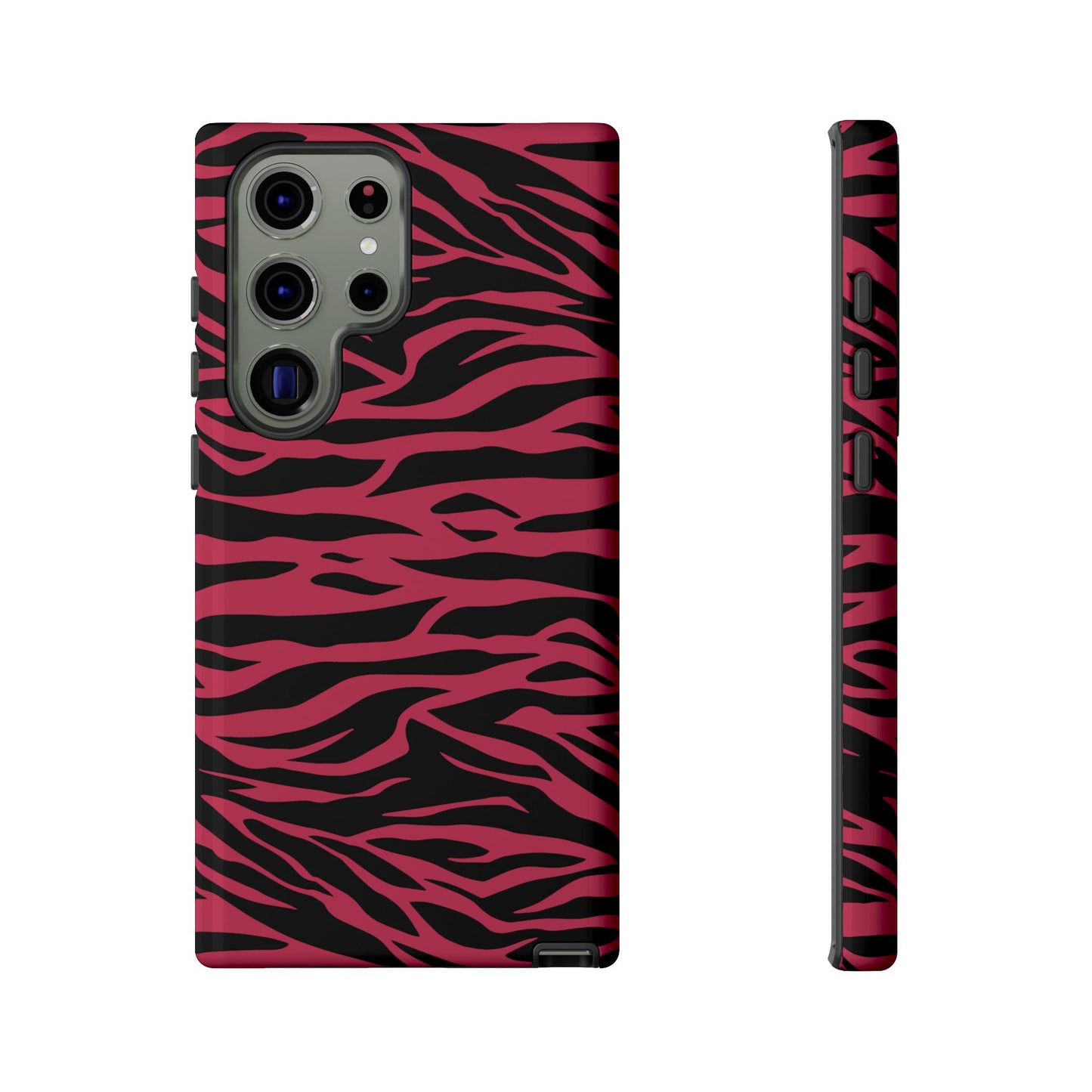 Magenta Wild Tiger Pattern Print Phone Case