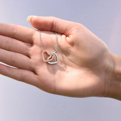 Girlfriend Necklace Intertwined Gold | Rose Gold | White Gold Hearts Pendent