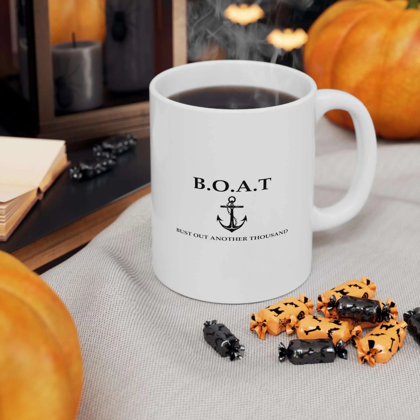 B.O.A.T. Mug | Bust Out Another Thousand White Coffee Mug