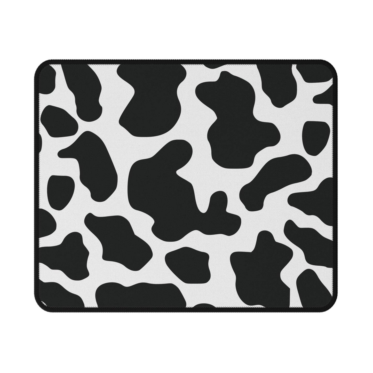 Black and White Cow Print Non-Slip Computer Desk Mouse Pad Mat - 9.5’’ × 8’’ - Home Decor