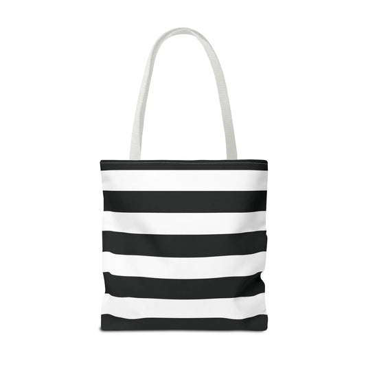 Black and White Shoulder Tote Bag, Stylish Grocery Bag, Chic Beach Tote, Fashionable