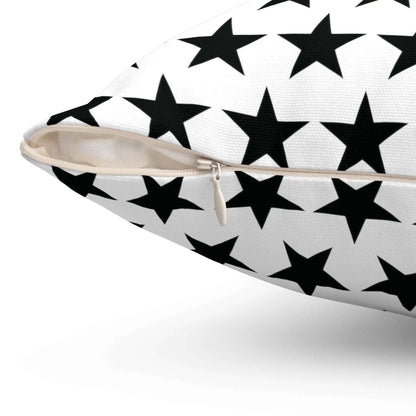 Black Star Movie Kids Square Throw Pillow, Decorative Cushion for All Seasons, Available in Four Sizes