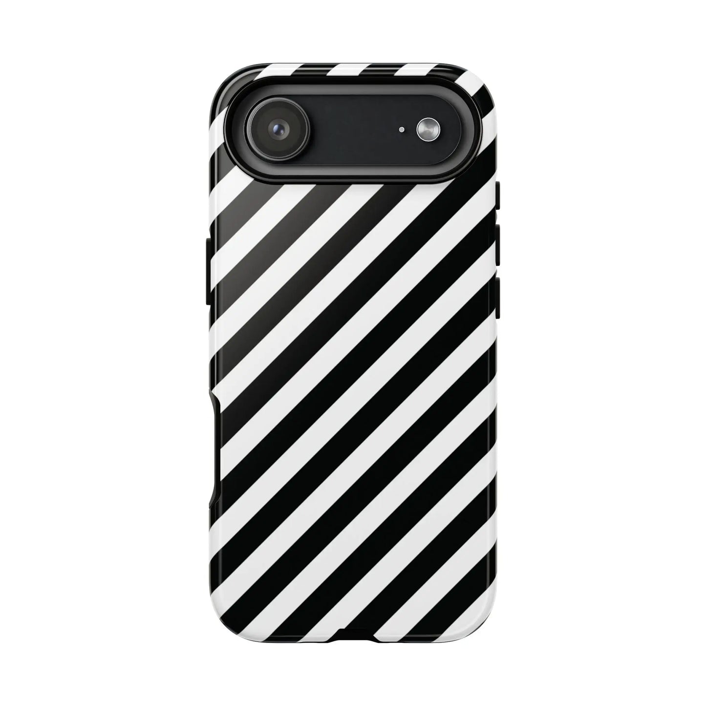 Black White Diagonal Phone Case Cover Protective Sleek Cell Phone Case Modern Smartphone Stylish - iPhone 17 Air