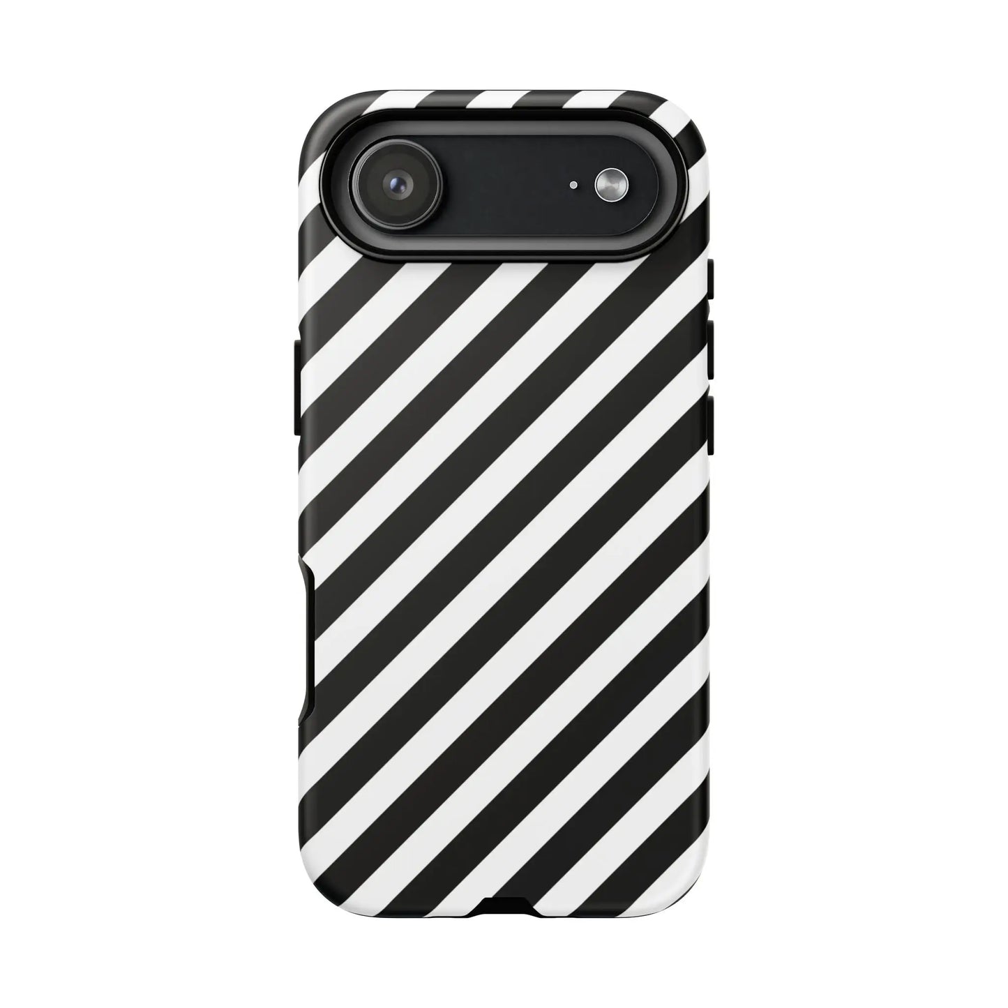 Black White Diagonal Phone Case Cover Protective Sleek Cell Phone Case Modern Smartphone Stylish - iPhone 17 Air