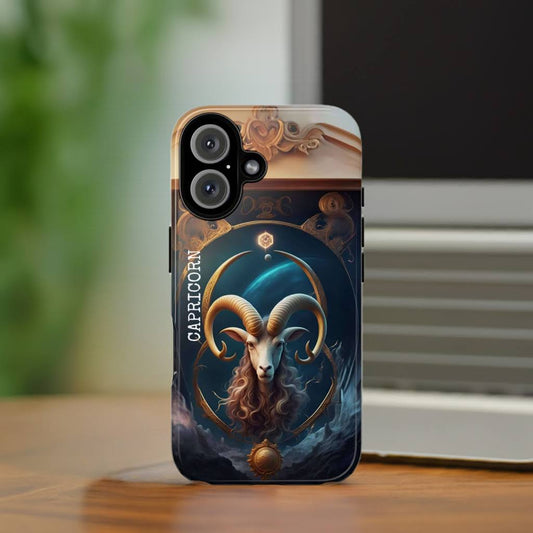 Capricorn Horoscope Tough Phone Case Zodiac Sign Protective Cover Astrology Gift Hard Shell Cell Phone Case Phone