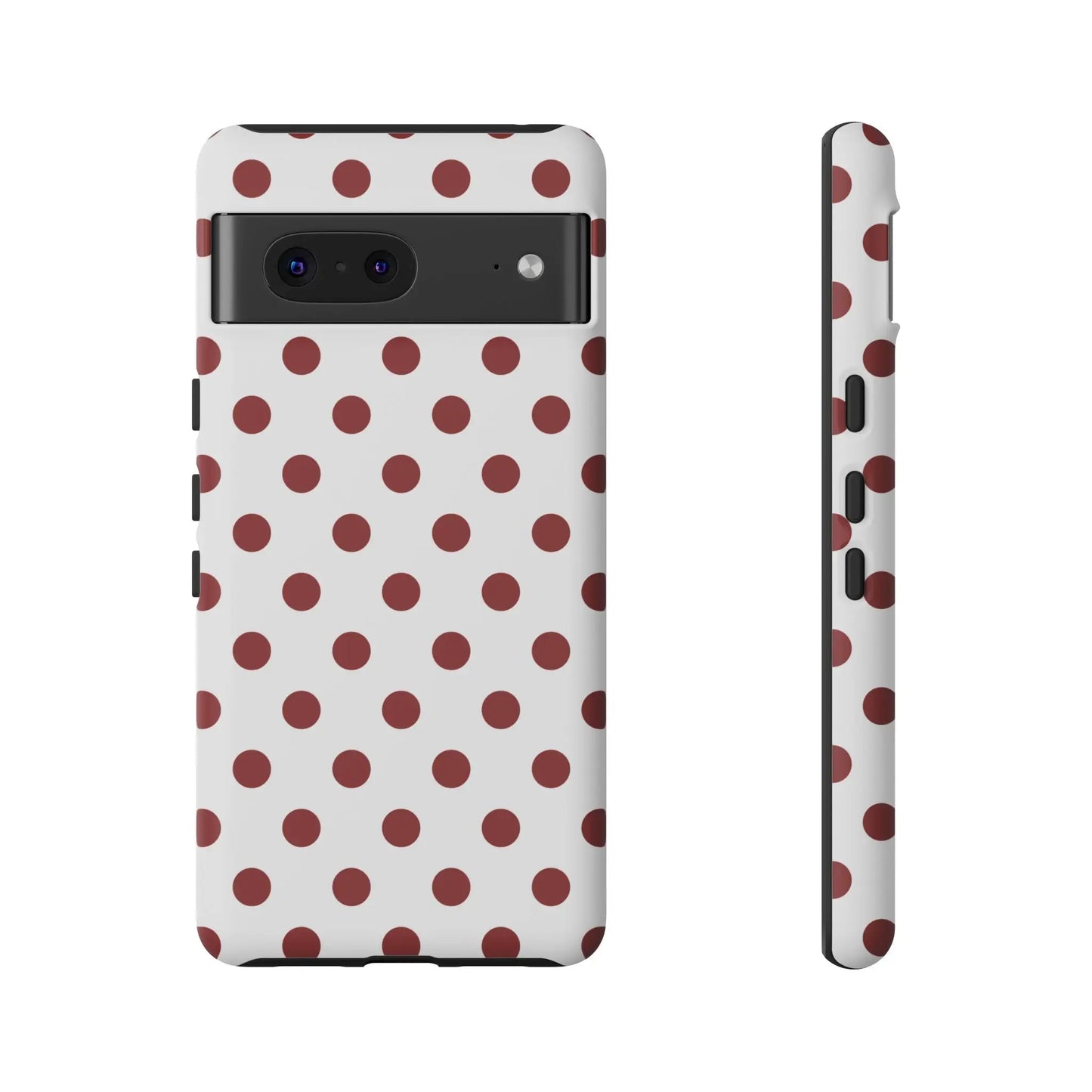 Cherry Red Polka dot Phone Case Cover - Google Pixel 7 / Matte - Phone Case