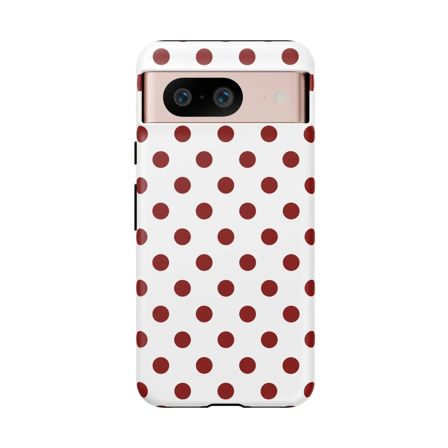 Cherry Red Polka dot Phone Case Cover - Google Pixel 8 / Matte - Phone Case