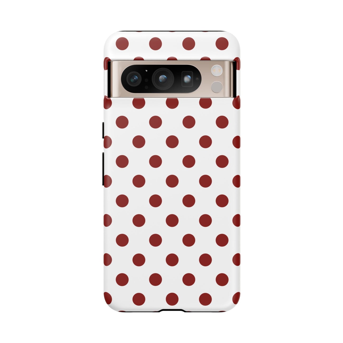 Cherry Red Polka dot Phone Case Cover - Google Pixel 8 Pro / Matte - Phone Case