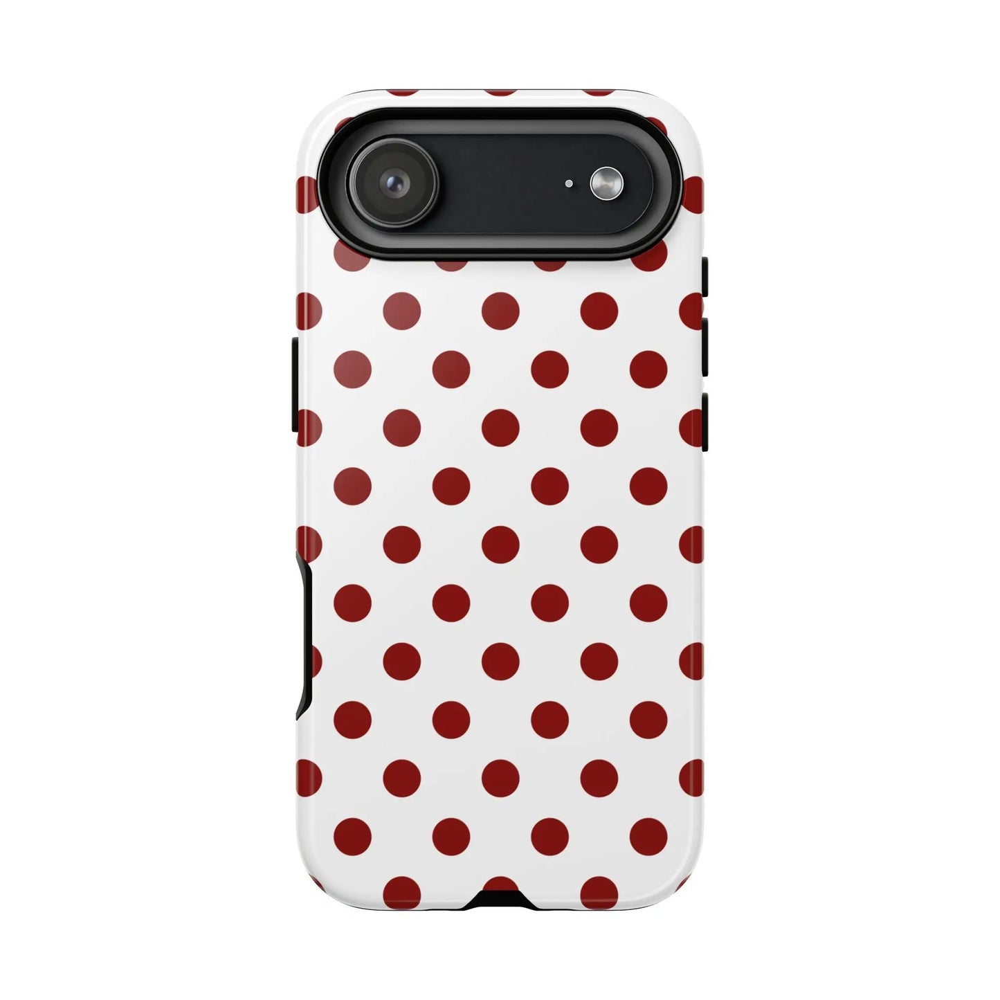 Cherry Red Polka dot Phone Case Cover - iPhone 17 Air / Glossy - Phone Case