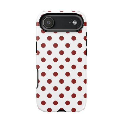 Cherry Red Polka dot Phone Case Cover - iPhone 17 Air / Matte - Phone Case