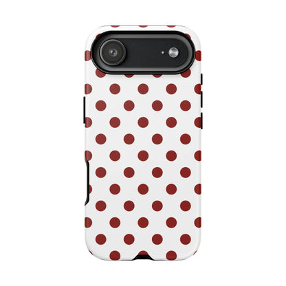 Cherry Red Polka dot Phone Case Cover - iPhone 17 Air / Matte - Phone Case