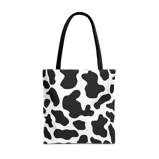 Cow Print Tote Bag - Large Reusable Shopping and Travel Bag
