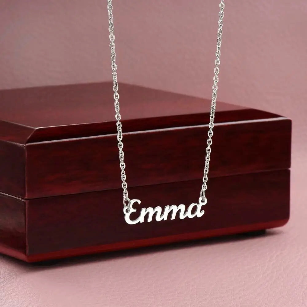 Custom Name Valentines Day Love heart Necklace Wife Girlfriend Jewellery