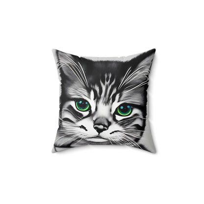 Kitten Cat Square Throw Pillow
