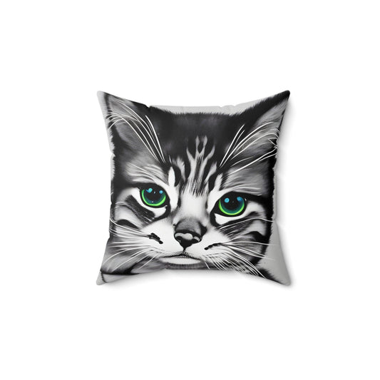 Kitten Cat Square Throw Pillow
