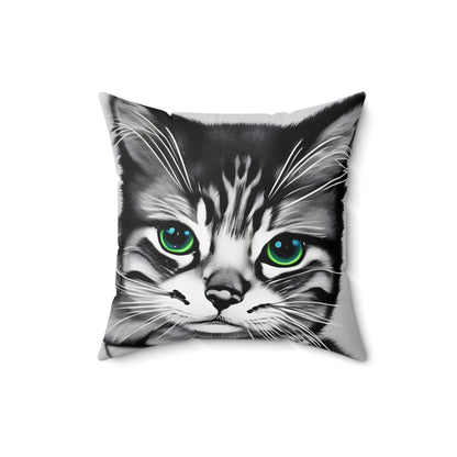 Kitten Cat Square Throw Pillow
