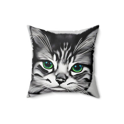 Kitten Cat Square Throw Pillow