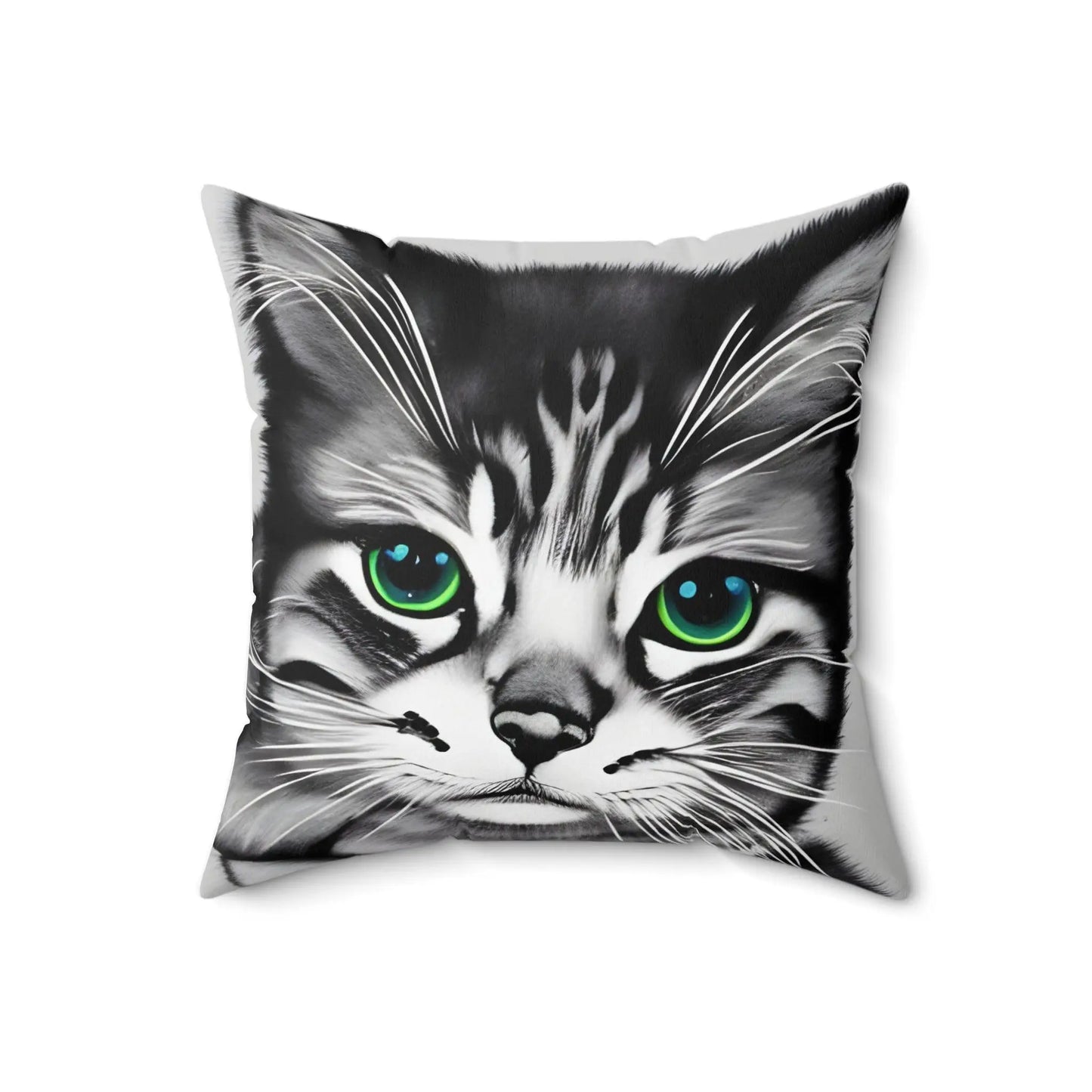 Kitten Cat Square Throw Pillow