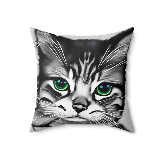 Kitten Cat Square Throw Pillow