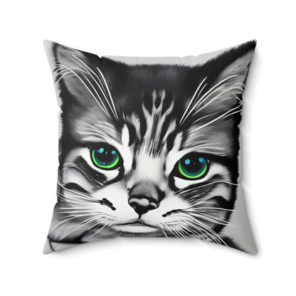 Kitten Cat Square Throw Pillow