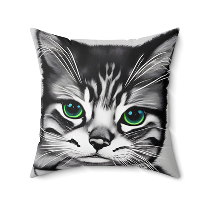 Kitten Cat Square Throw Pillow