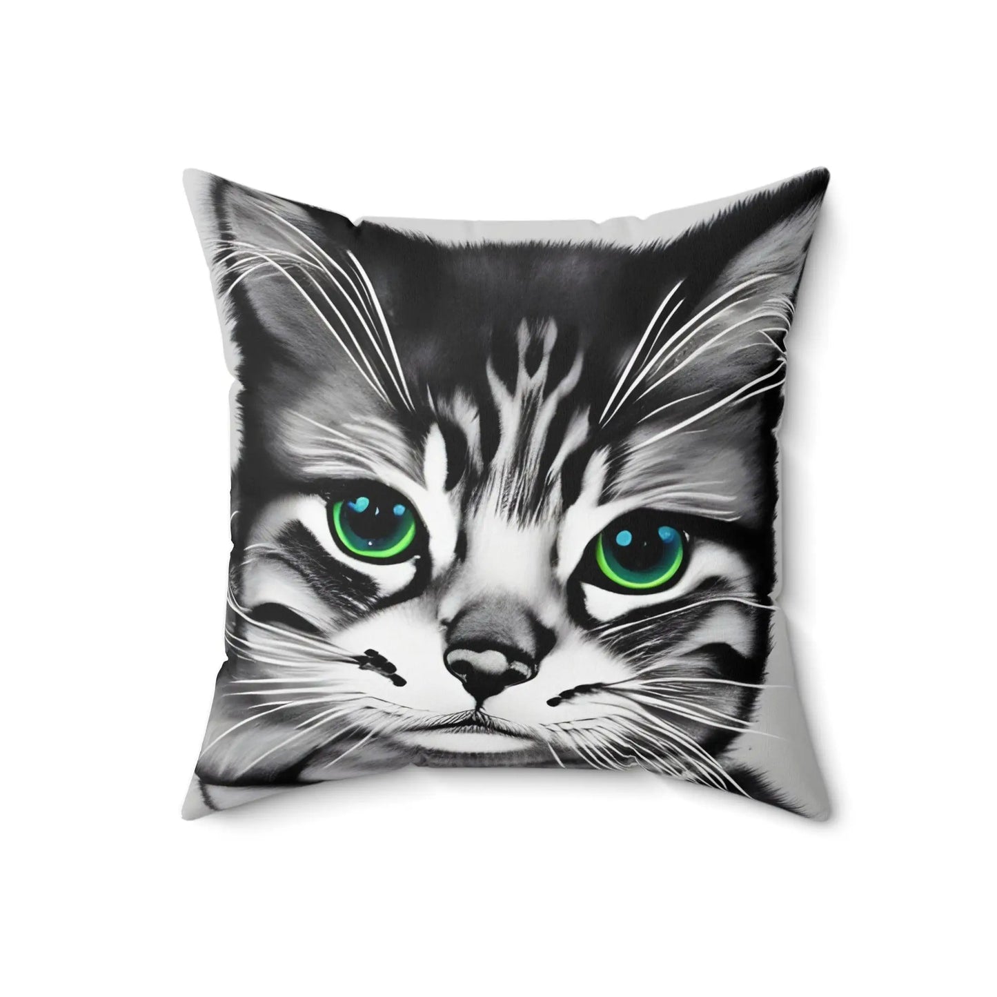 Kitten Cat Square Throw Pillow