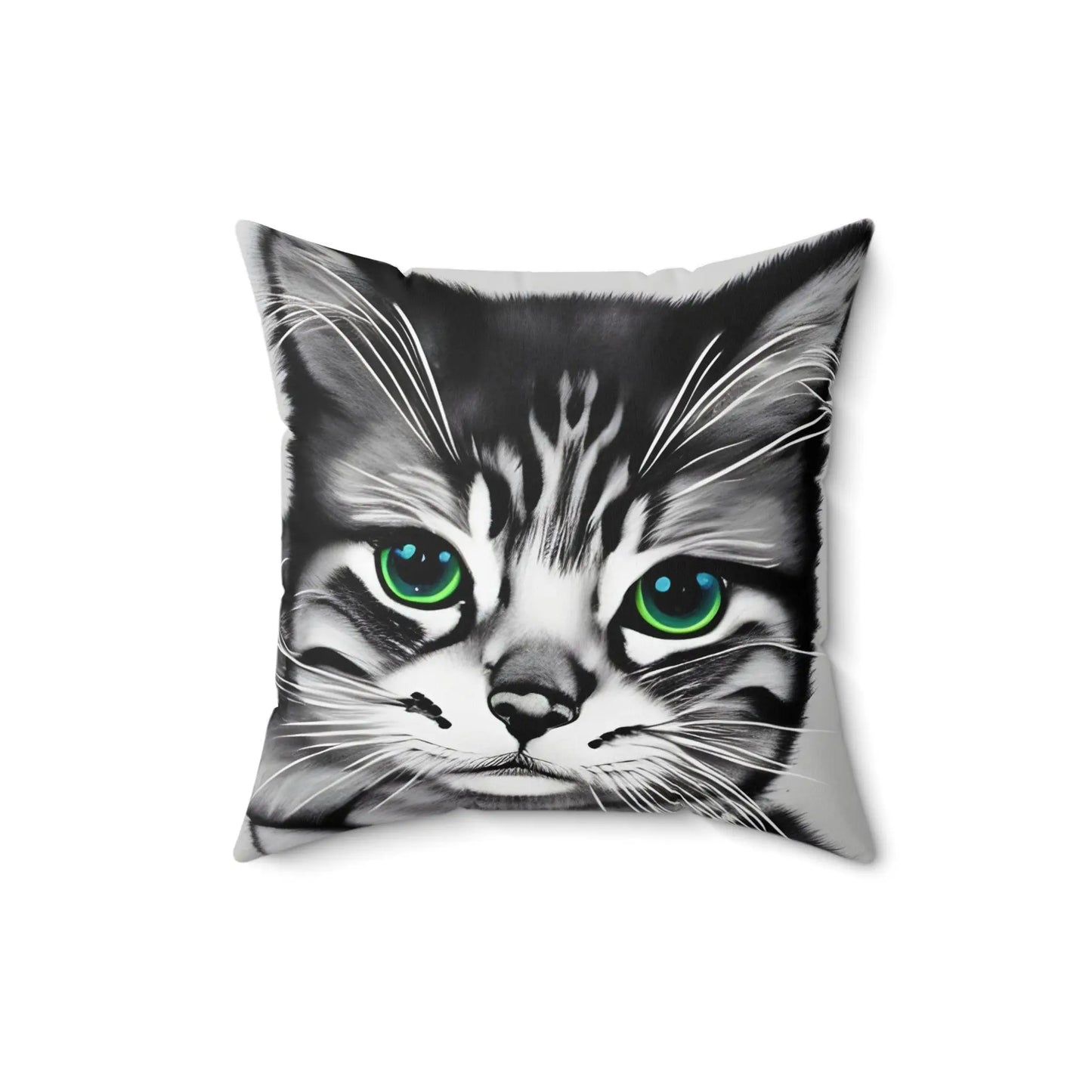 Kitten Cat Square Throw Pillow