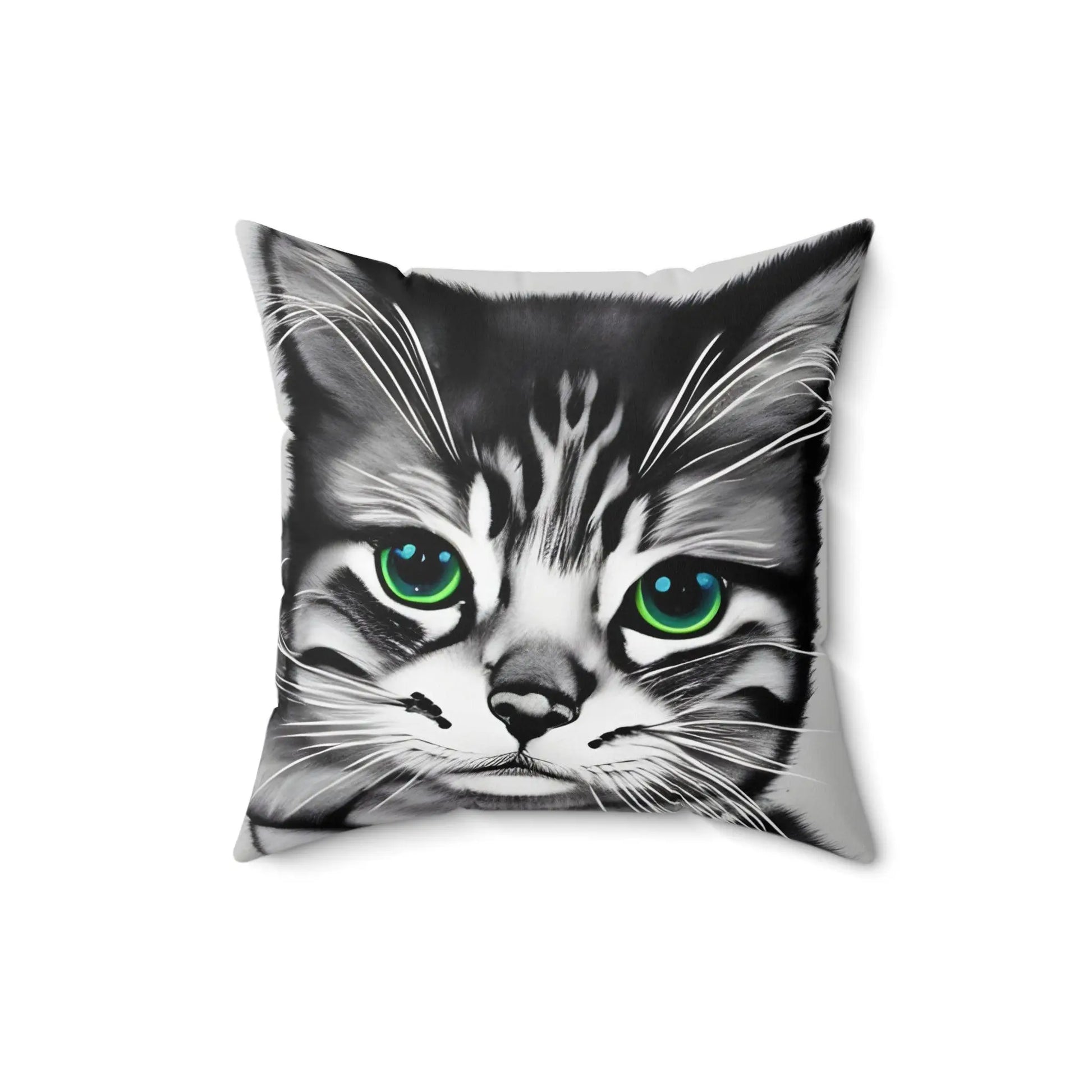 Kitten Cat Square Throw Pillow