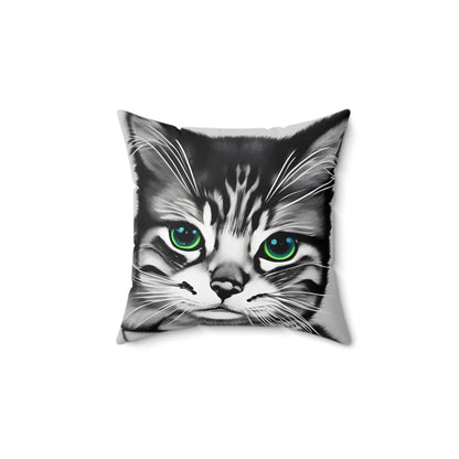 Kitten Cat Square Throw Pillow