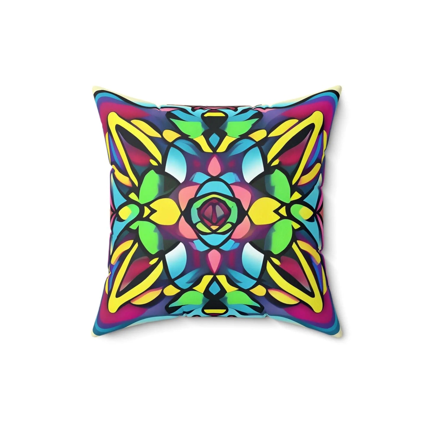 Digital Art Inspired Square Throw Pillow