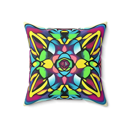 Digital Art Inspired Square Throw Pillow