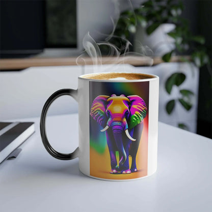 Elephant Color Morphing Mug 11oz - 11oz - Mug