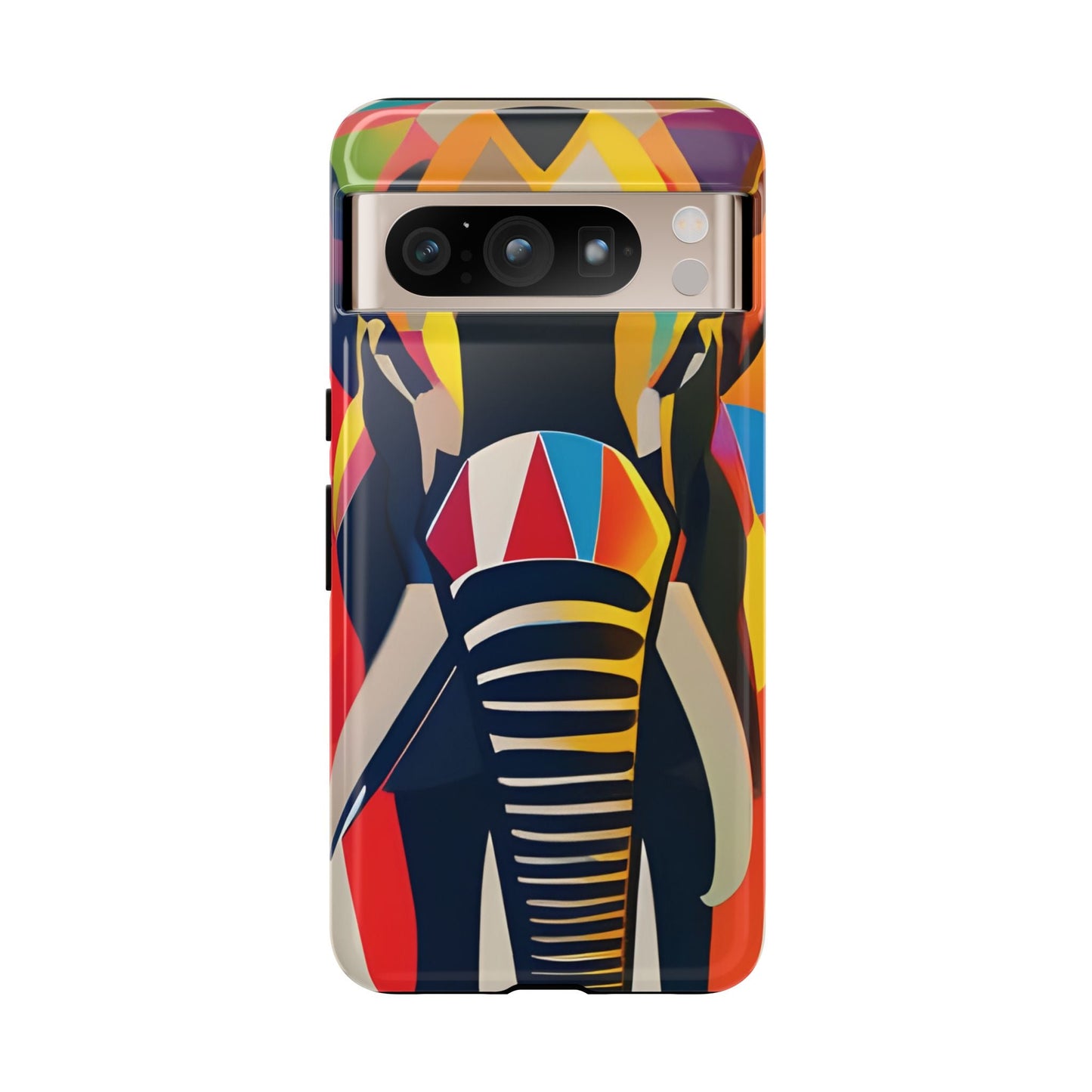 Elephant Print Tough phone Case, - Google Pixel 8 Pro / Glossy - Phone Case