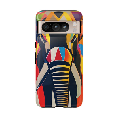 Elephant Print Tough phone Case, - Google Pixel 8 Pro / Glossy - Phone Case