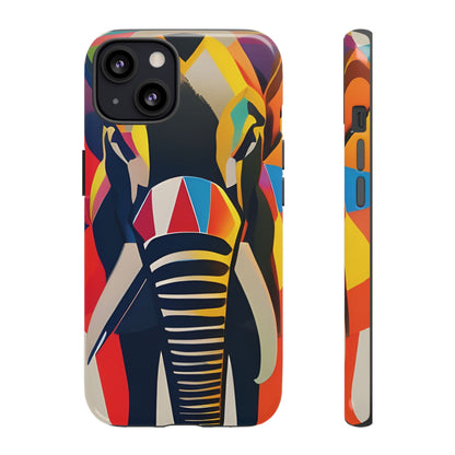 Elephant Print Tough phone Case, - iPhone 13 / Glossy - Phone Case