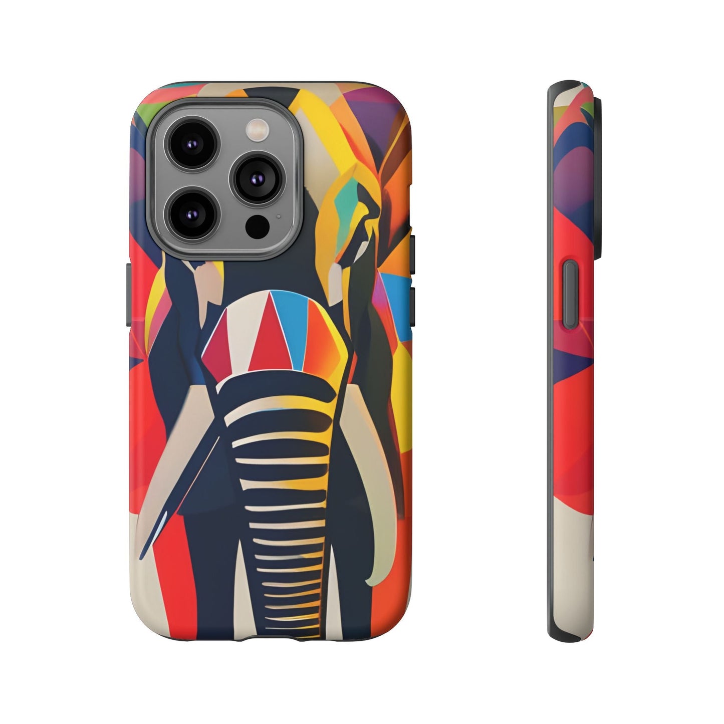 Elephant Print Tough phone Case, - iPhone 14 Pro / Matte - Phone Case