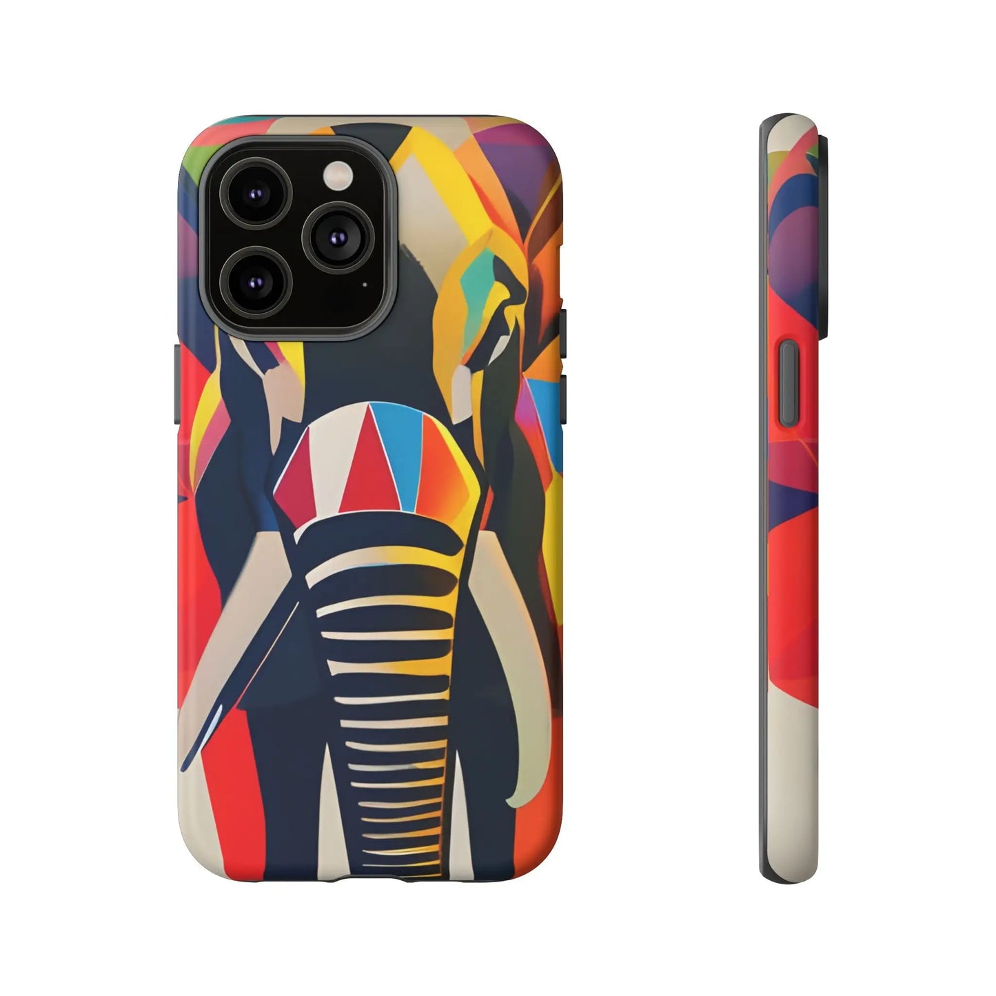 Elephant Print Tough phone Case, - iPhone 14 Pro Max / Matte - Phone Case
