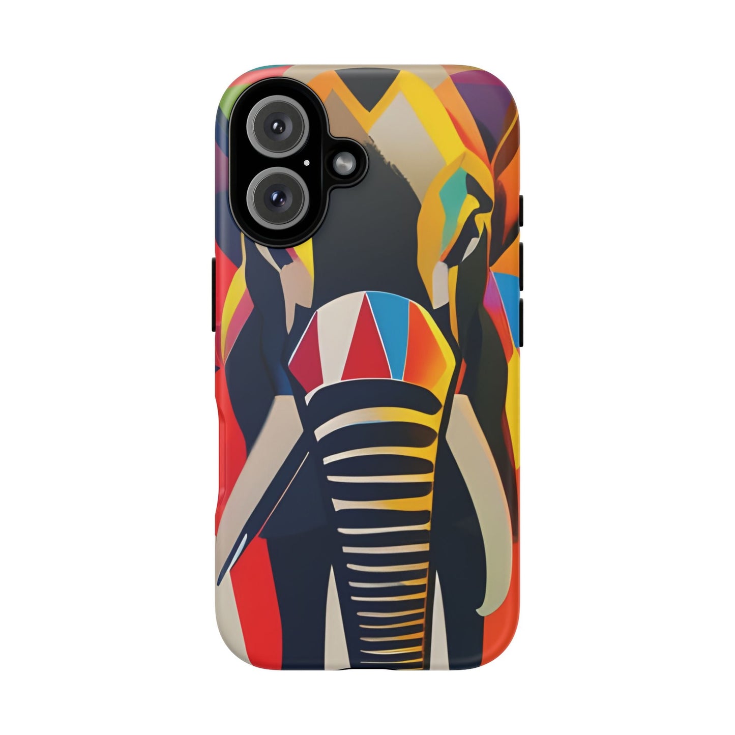 Elephant Print Tough phone Case, - iPhone 16 / Matte - Phone Case