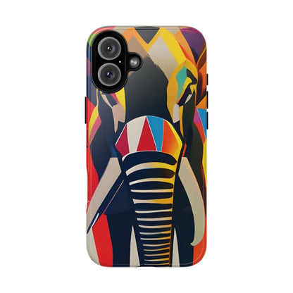 Elephant Print Tough phone Case, - iPhone 16 Plus / Glossy - Phone Case
