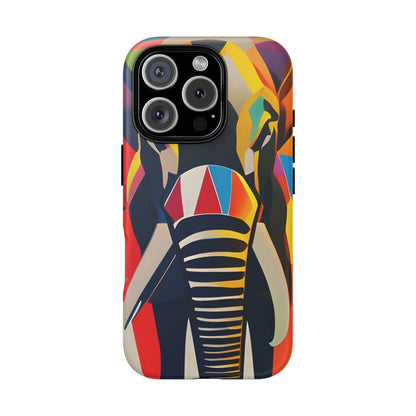 Elephant Print Tough phone Case, - iPhone 16 Pro / Matte - Phone Case